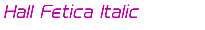 Hall Fetica Italic